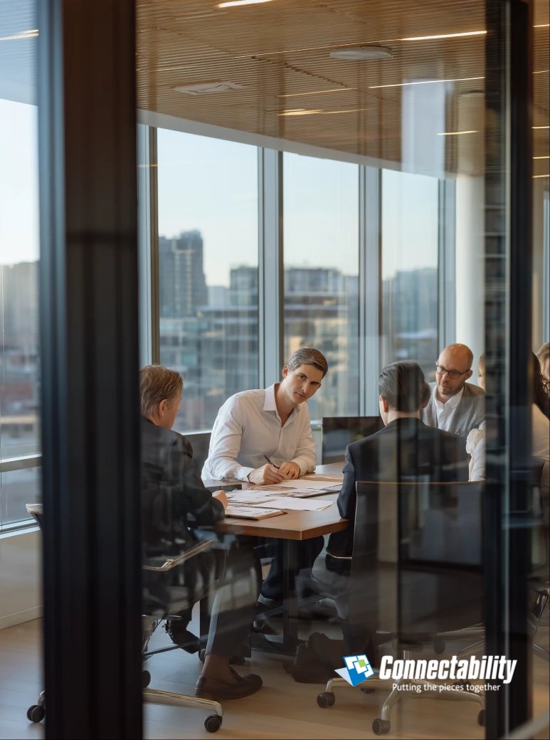 Team collaborating on IT solutions to ensure Preventative IT System Maintenance and enhance productivity.