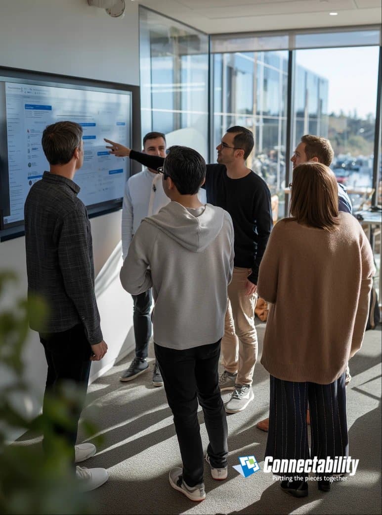 Team of professionals collaborating on a project, showcasing Architecture IT Services with proven results.