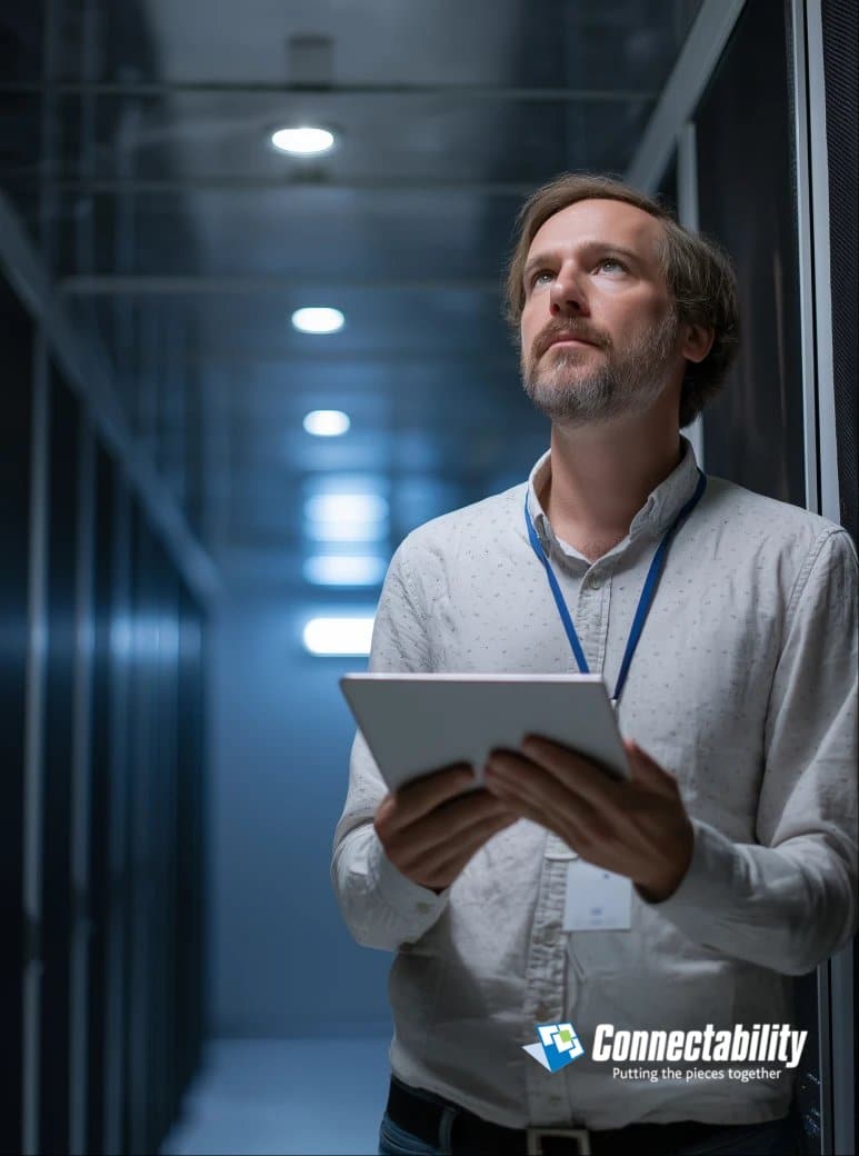Smart Automation tools enhancing efficiency and security in a modern workspace.